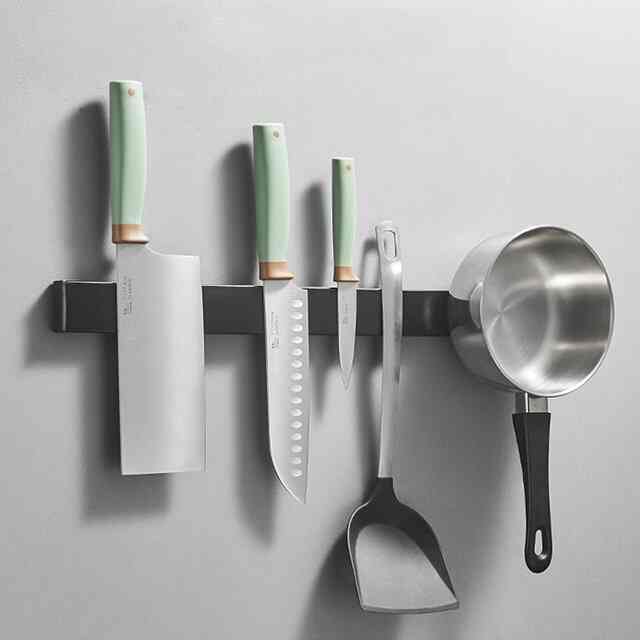 メタル包丁スタンド マグネット式［2色］