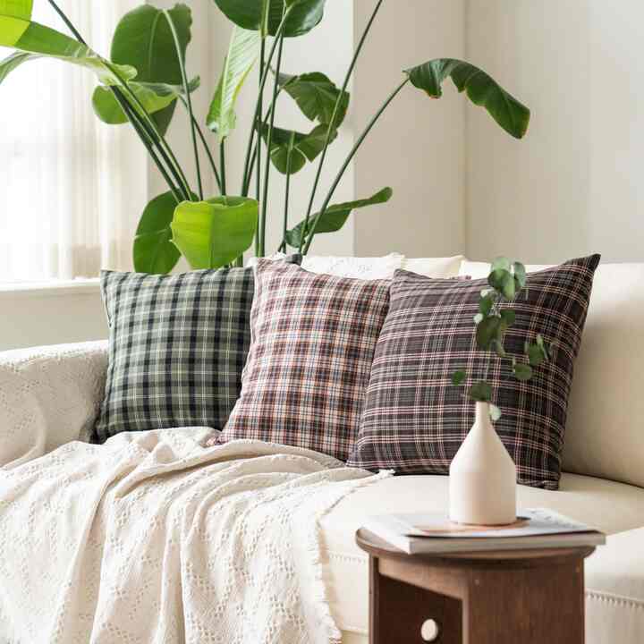 モダン チェック クッションカバー［11種］