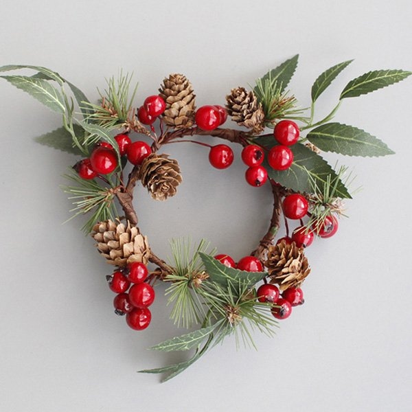 꾸미까 베리 미니 리스(캔들링)