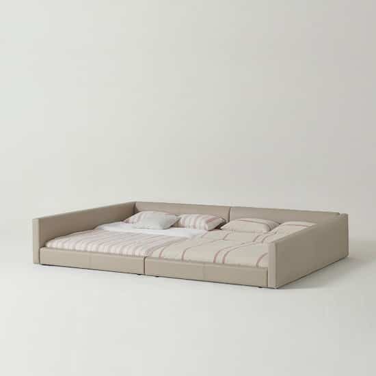 STEADY2 クッション ファミリーベッド  Q+SS 両方ガード付き［2色］