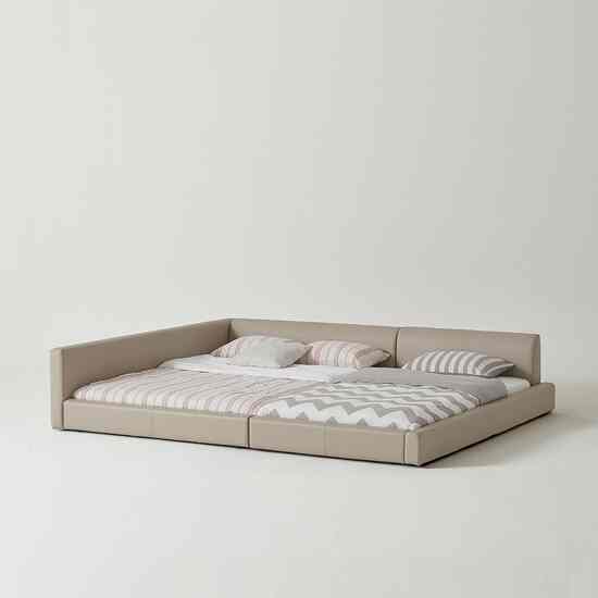 STEADY2 ファミリーベッド Q+SS 片方ガード付き［2色］