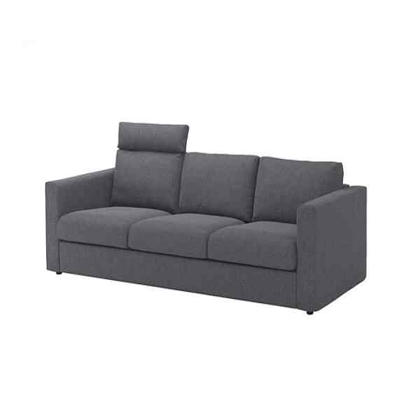 VIMLE ヴィムレ 3人掛けソファ, ヘッドレスト付き