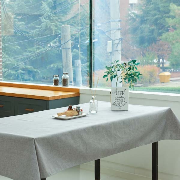 반디스토어 고급 린넨 방수 식탁보 캠핑 테이블보 4size