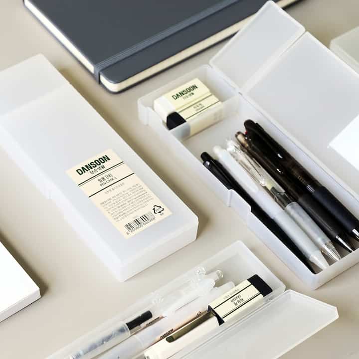 半透明 プラスチック ペンケース［3サイズ］