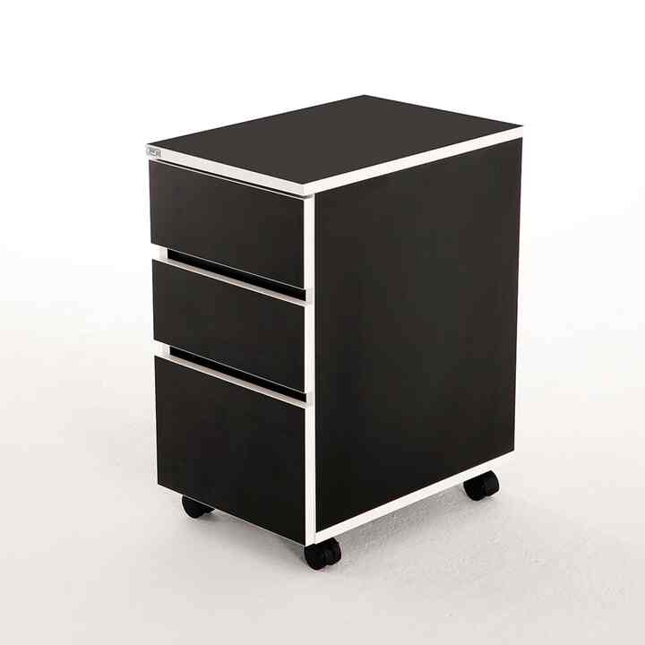 Fermata 3段 キャスター付き キャビネット［3色］