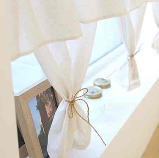 モダン プチバランス キッチン目隠し用 小窓ミニカーテン