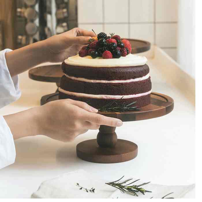 アカシア ウッド ケーキスタンド［3サイズ］