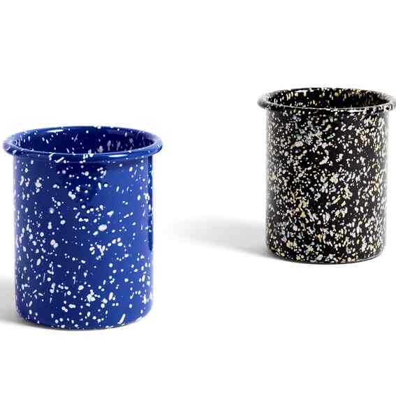 ENAMEL UTENSIL HOLDER