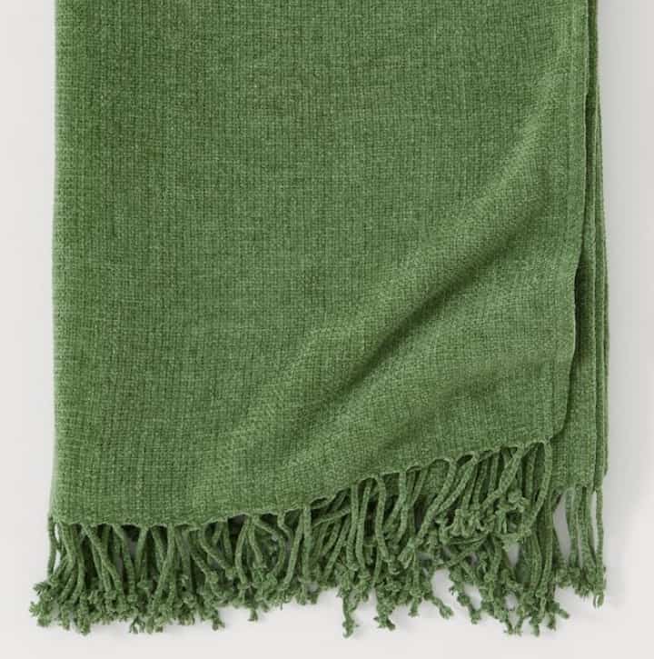 シェニールブランケット