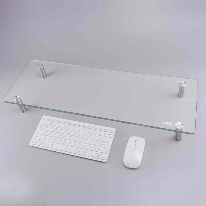 強化ガラス モニター台 LMS-G06 55x25x9cm