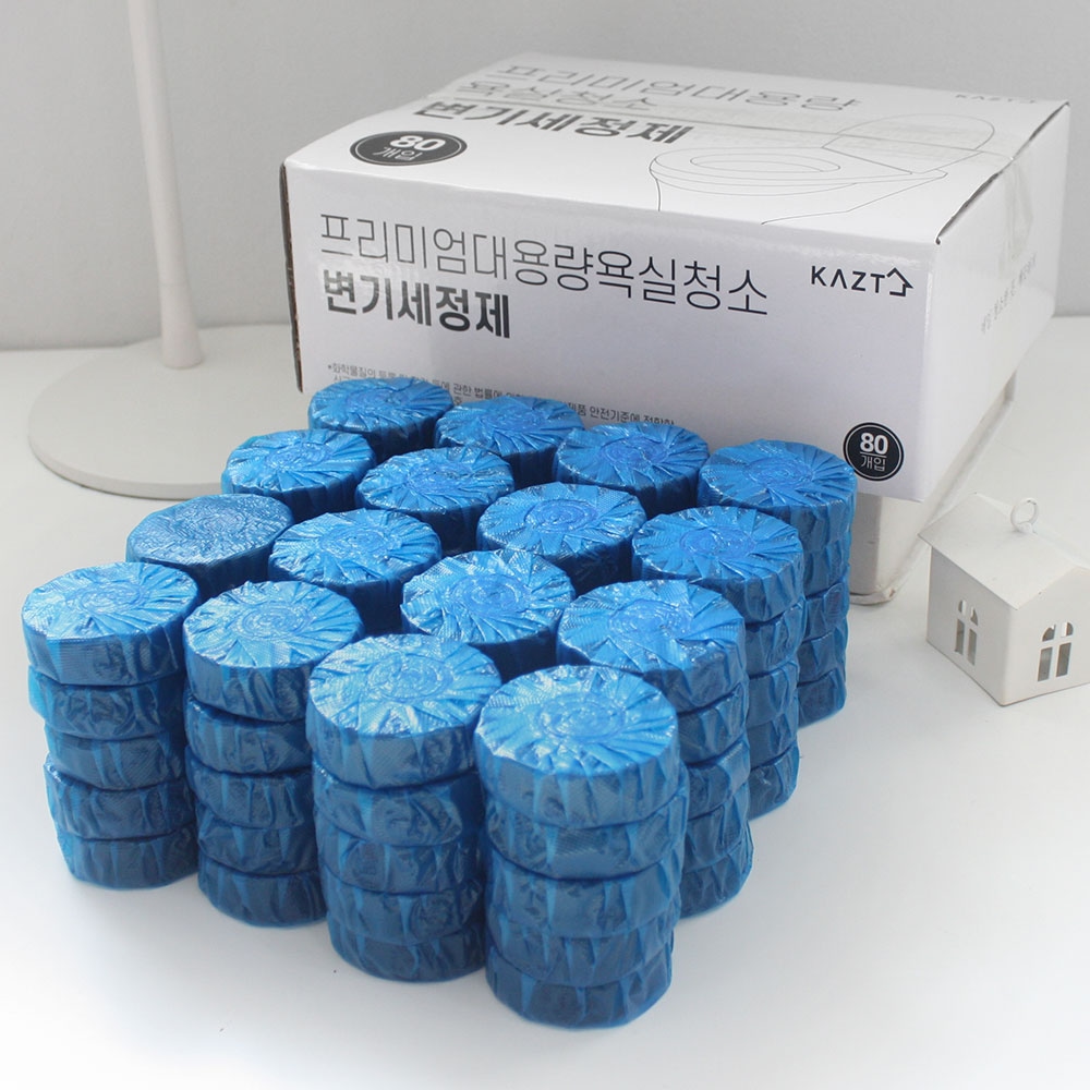 가쯔 대용량 욕실 청소 변기세정제 50g 80개