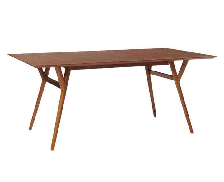 Extra Deep Mid-Century Expandable Dining Table