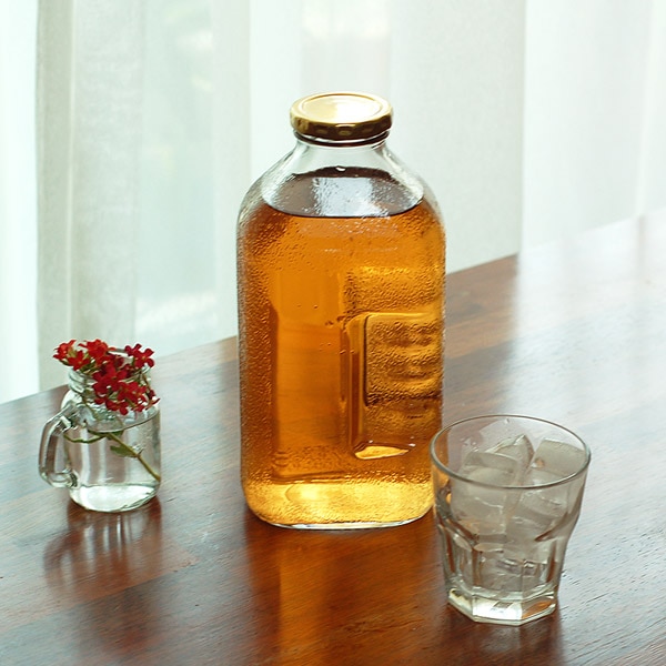 오늘의집 델몬트 쥬스 유리병 레트로 훼미리 쥬스 물병 1.5L