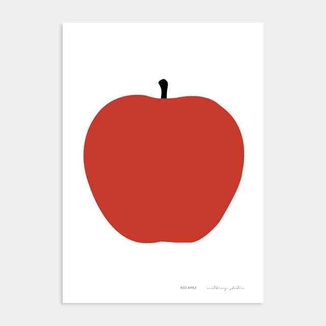 リンゴ ポスター 01 Red Apple 1番［5サイズ］