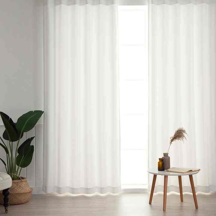クラシック ホワイト 遮光カーテン［6種・6サイズ］