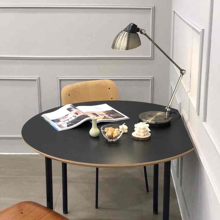 半円形ホマイカテーブル［2色］