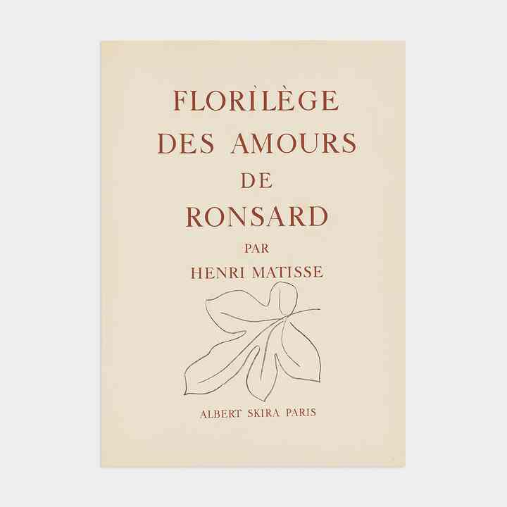 アンリ・マティス アートポスター ／ 76『ロンサールの愛の詩集』［6サイズ］