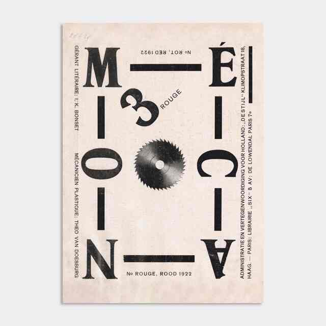 ミッドセンチュリー ポスター 28 Van Doesburg - Mecano［6サイズ］