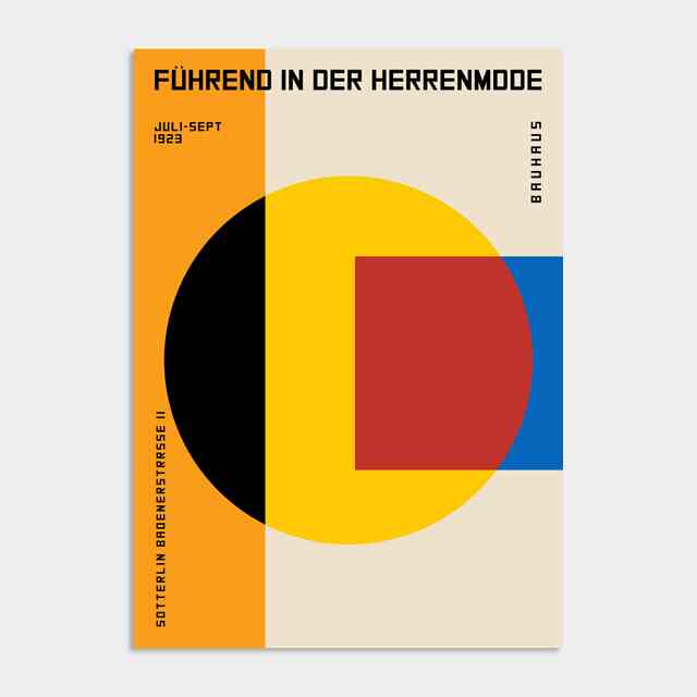 ミッドセンチュリーモダン ポスター 31 Bauhaus 06