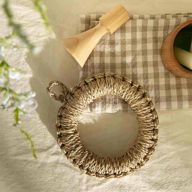 ナチュラル水草鍋敷き