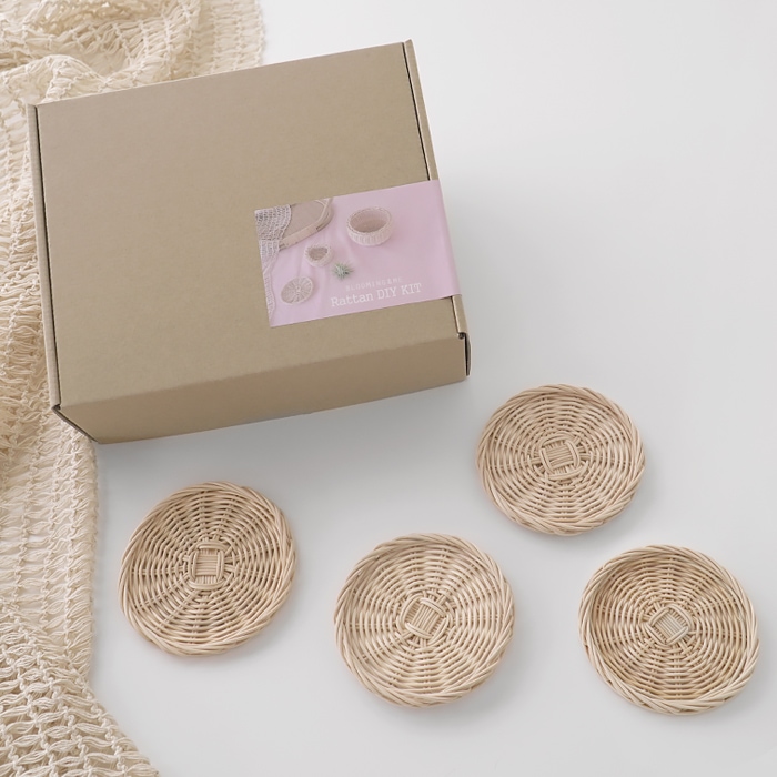 블루밍앤미 라탄 코스터 4P 만들기 DIY KIT