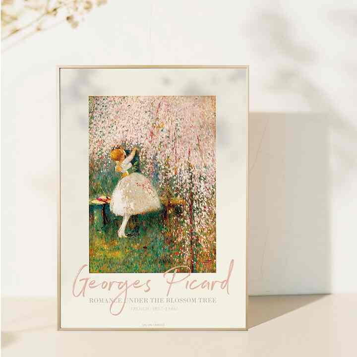 名画ファブリックポスター A3 フレーム付き