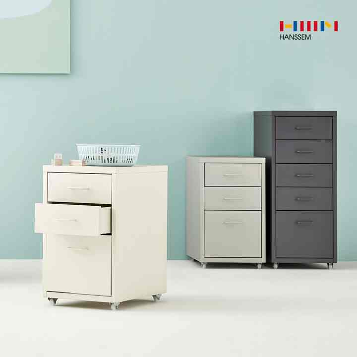 MACARON スチール キャビネット［3色］