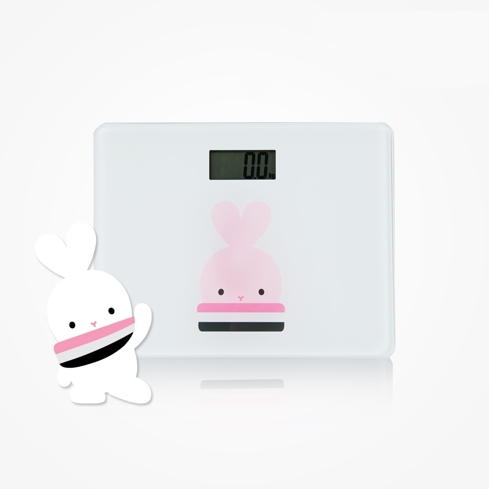 부토 스마트 LCD 디지털 미니체중계 화이트 NCS751W