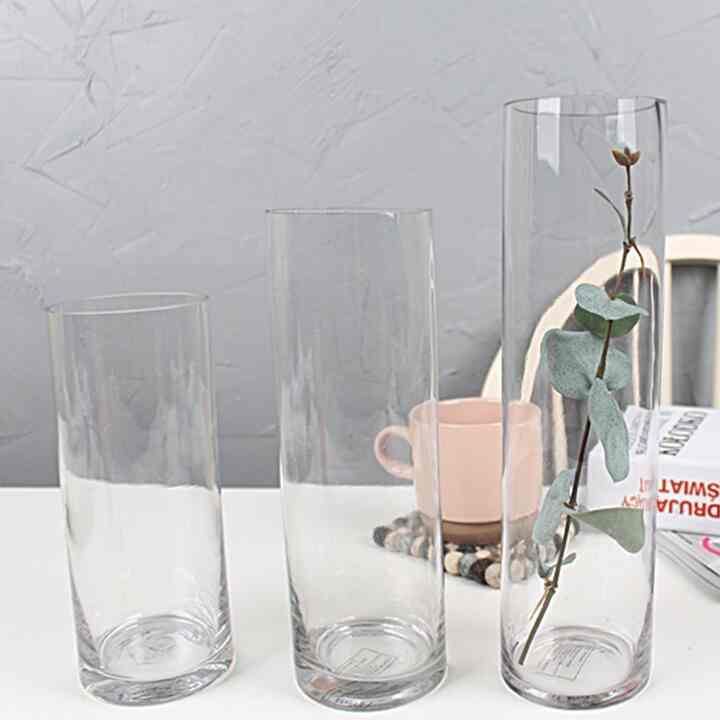 フラワーベース ガラス 8cm［3サイズ］