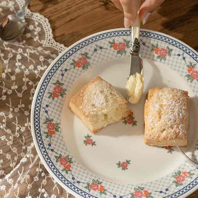ヴィンテージ ローズライン プレート
