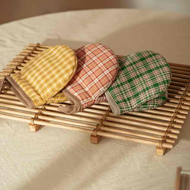 フレンチチェックキッチングローブ ミトン