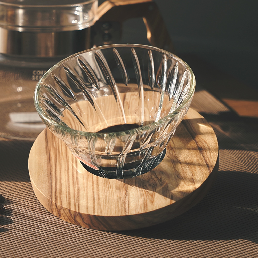 하리오 V60 커피 올리브우드 드리퍼 1~2인 VDG-01-OV