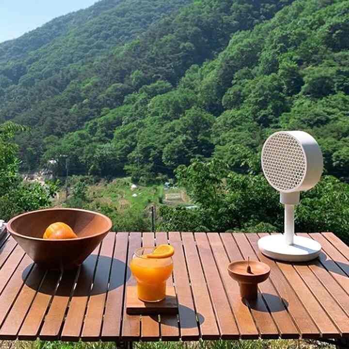 5000mAh ハニカム ワイヤレス ミニ扇風機 CL-005L