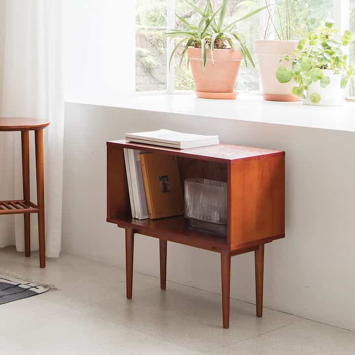 Danish Midcentury Wood Bookcase