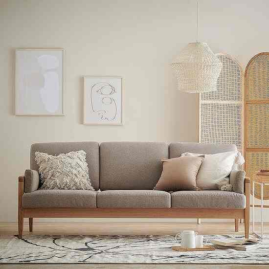 kino ウッド 3人掛けソファ