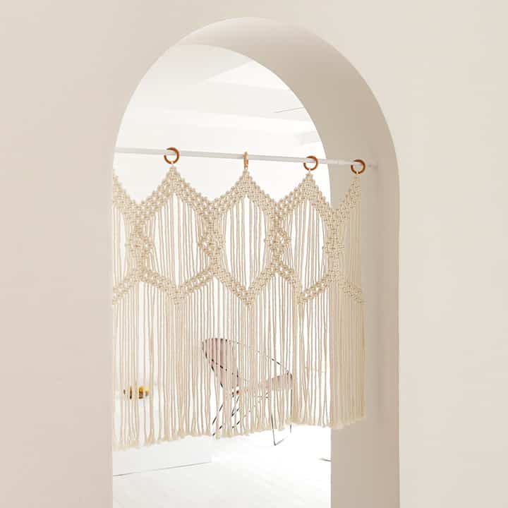 Handwoven Macramé Curtain