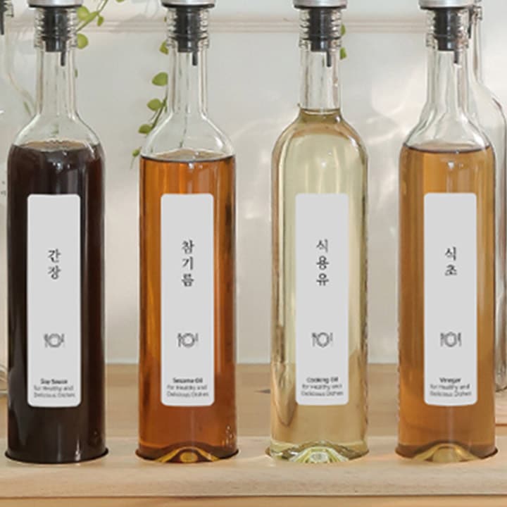 오늘의집 오일병 스티커 레터링 방수라벨 한글 세트 (3type)
