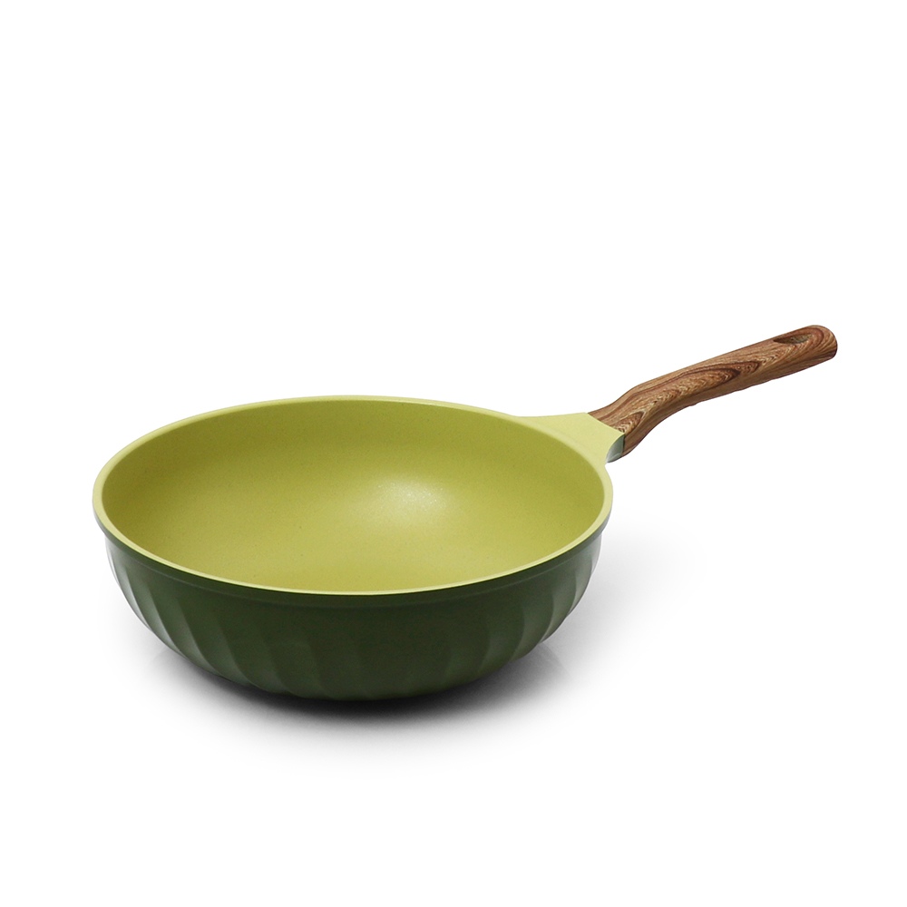 포시즌 올리브 그린우드 IH 궁중팬 26cm / 인덕션겸용 궁중팬