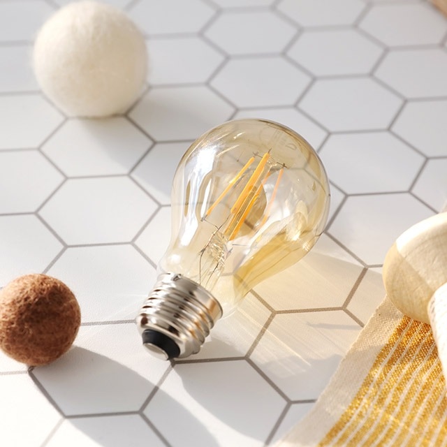 마켓비 E26 LED 에디슨 A60G 4W 전구(노란)색 일반형