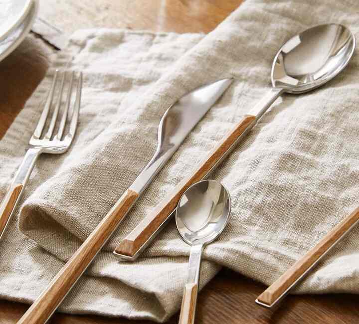 ウッドテイスト カトラリー ピース【5種】