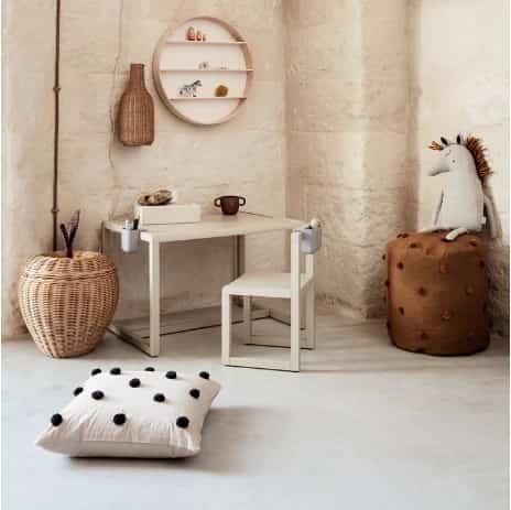 タフテッドクッション ドット［3色］