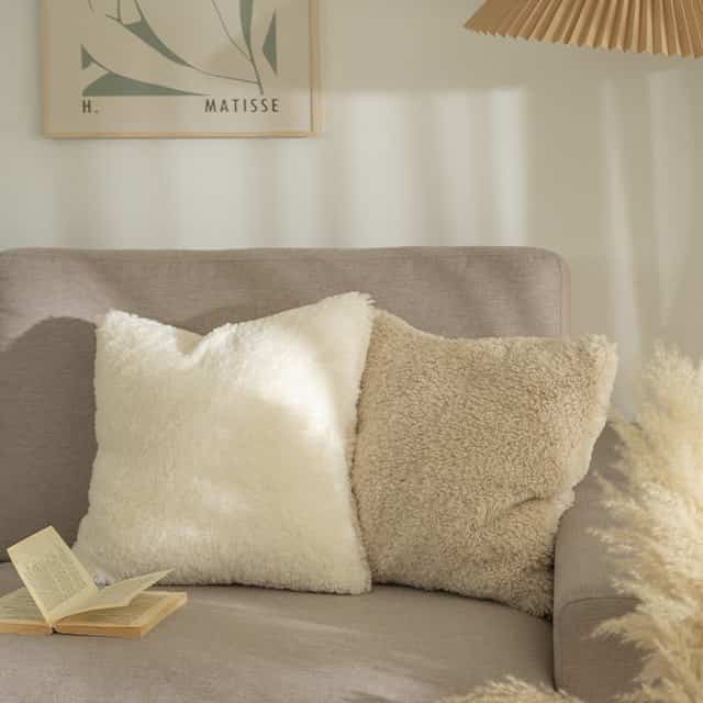 フリース クッションカバー［2色］