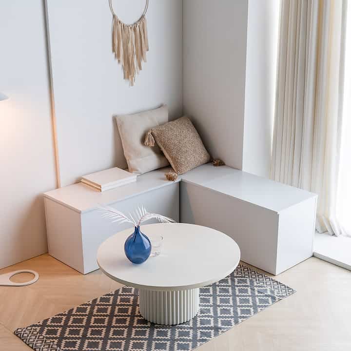 Minimalist Storage Bench Stool