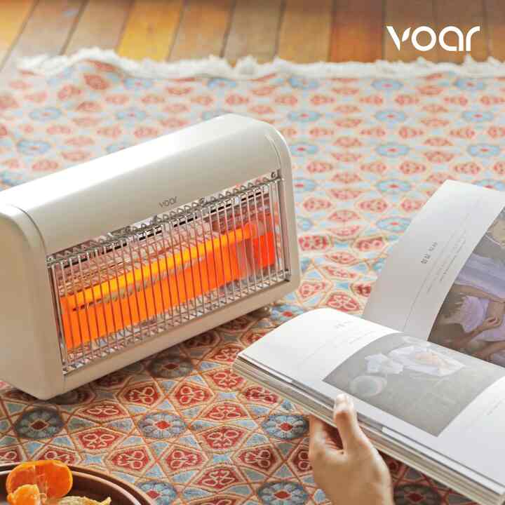 キャンプ・家庭用 400W ミニマル電気ヒーター［2色］