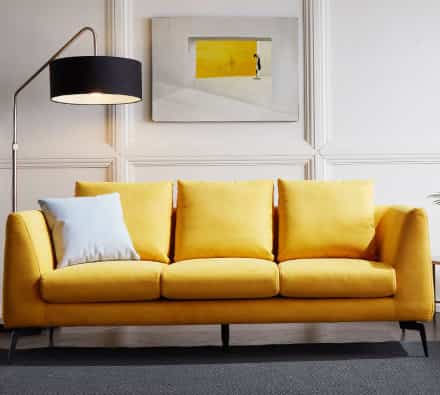 ポジティア アクアテックス 3人掛けファブリックソファ