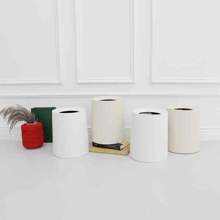 ラウンド シンプル ミニ ゴミ箱［2色・２サイズ］