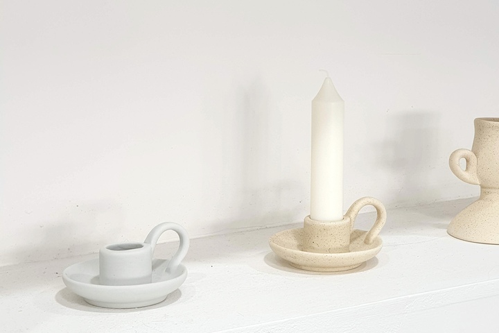 미니 세라믹 테이퍼 촛대 (2colors)