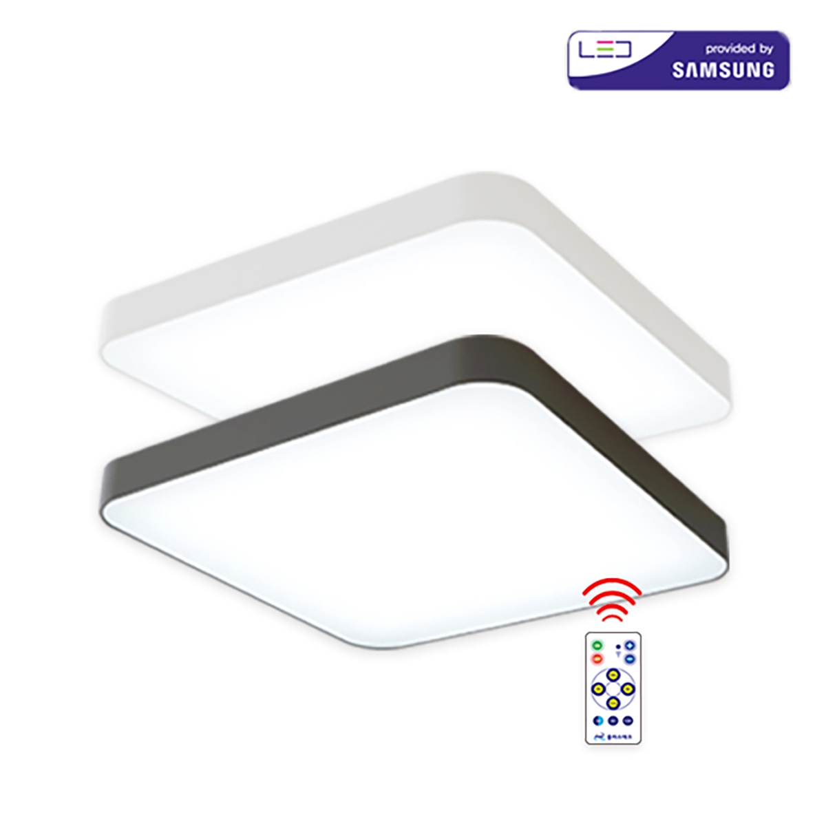 조명뱅크 밀레 삼성칩 리모콘 방등 LED60W (RSP60)RR