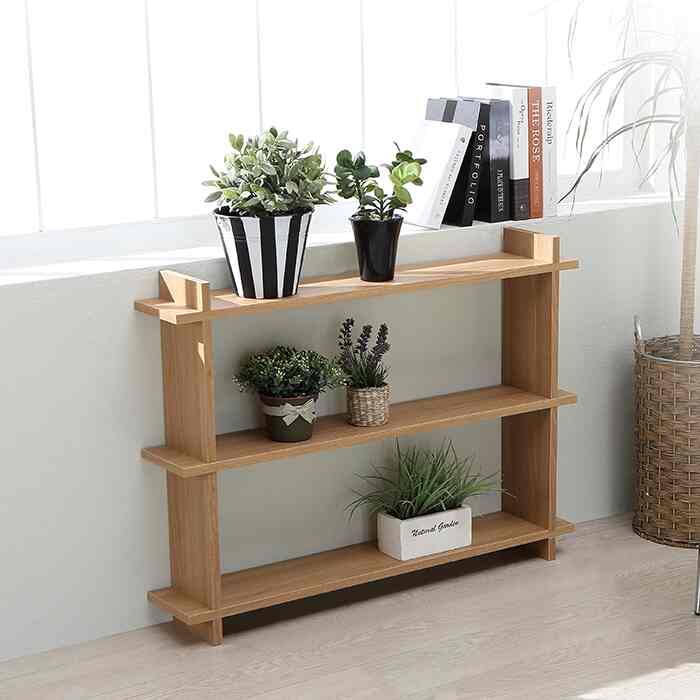 キウム プランターシェルフ 80cm 3段［3色］