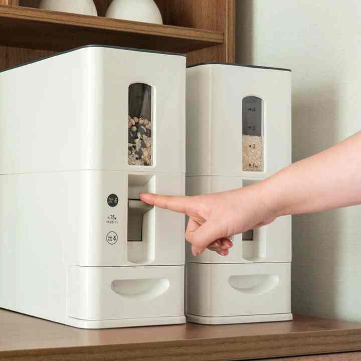 ワンタッチ 計量米びつ 12kg